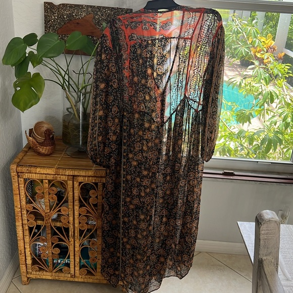 Free People Beach Dress Cover-Up Size S. EUC - Picture 7 of 9